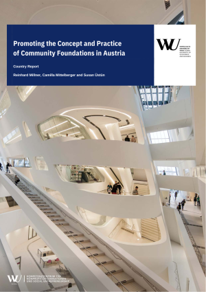 Promoting the Concept and  Practice of Community Foundations in Austria Titelblatt